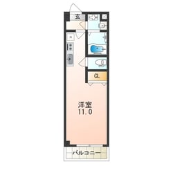 関目高殿駅 徒歩5分 2階の物件間取画像